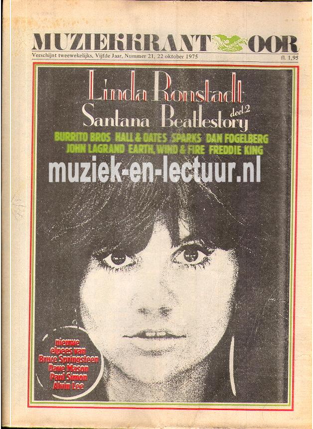 Muziekkrant Oor 1975 nr. 21